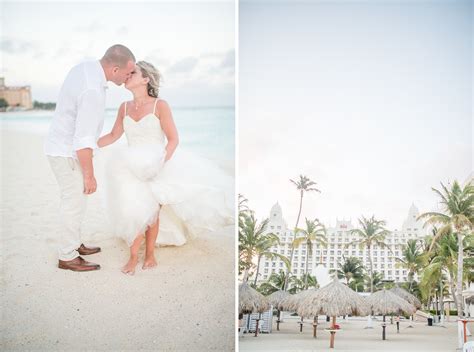 Windblown Romantic Aruba Wedding Riu Palace Palm Beach Deena John Anna Gleave