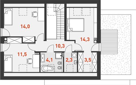 Projekt domu Atrakcyjny 3 128 40 m² koszt budowy EXTRADOM Minimal