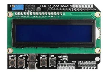 Display Lcd Keypad Shield 16x2 Teclado Botoes Arduino MercadoLivre