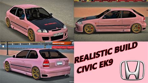 Realistic Build Honda Civic Ek9 Car Parking Multiplayer New Update 2023 Youtube