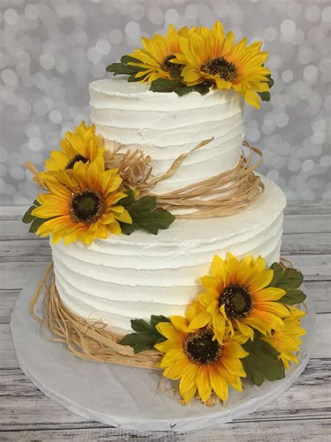 Simple Sunflower Wedding Cakes Perfect For Your Special Day The Fshn