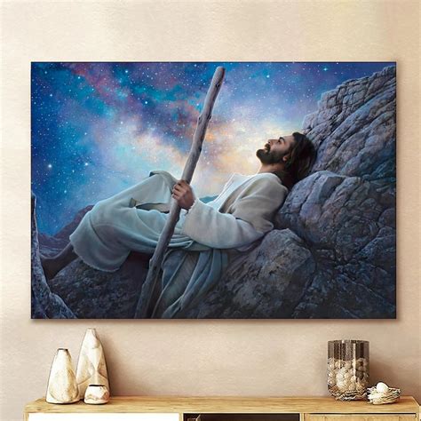 Worlds Without End Jesus Christ Wall Art Canvas Picture Jesus Home