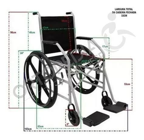 Cadeira De Rodas Jaguaribe Dobrável 1009 Pneu Anti Furo 90kg