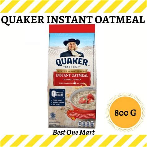 Jual Quaker Oat Instant Oatmeal Instan Oat Havermout Merah Gr