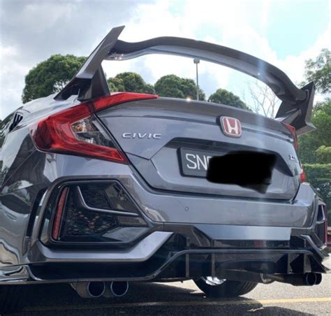 Honda Civic Fc Type R Spoiler Fc450 Spoiler Modular Spoiler Rs Spoiler Ducktail Spoiler