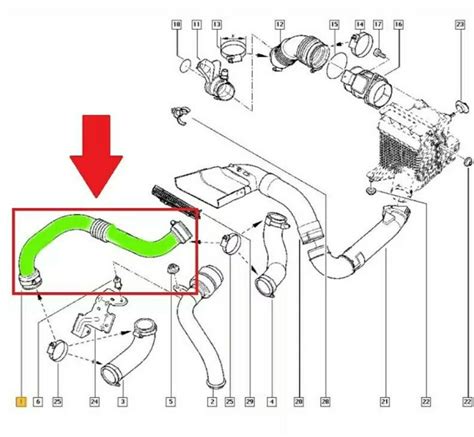 Durite De Turbo Pour Renaul Megane Dci Entr E D Air Ebay