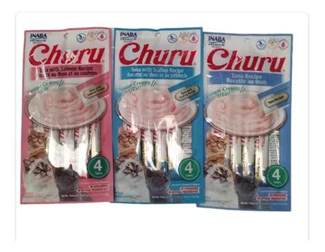 Premios Para Gatos snack Lamible Churu 3 Paquetes De 4 Tubos Envío gratis