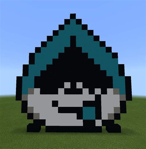 Minecraft Lancer pixel art! | Deltarune. Amino