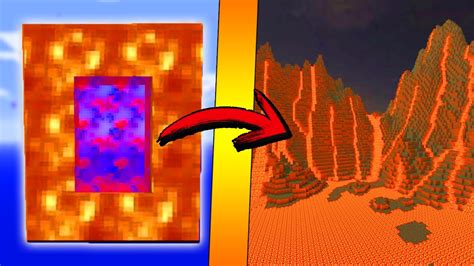 Minecraft Como Hacer Un Portal A La Dimension De Lava Como Hacer Un