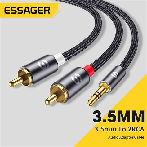 Essager Kabel Audio Jack Mm To Rca Adapter Splitter Hifi M