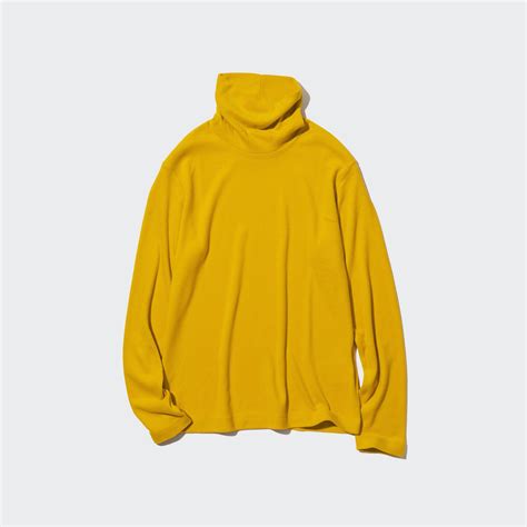 Heattech Fleece Turtleneck Long Sleeve T Shirt Uniqlo Us