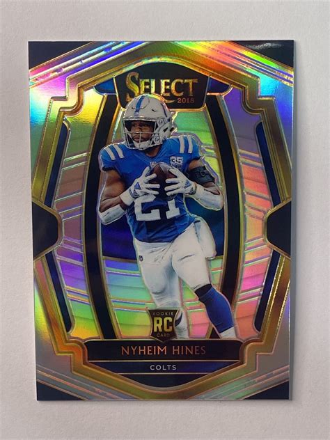 2018 Panini Select Premier Level Silver Prizm 23199 Nyheim Hines