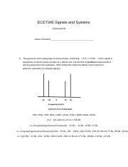 Peterson Ecet W Homework Docx Ecet Signals And Systems