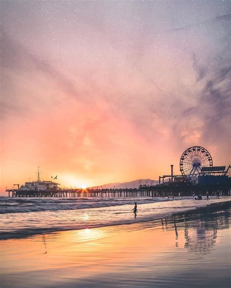 Santa Monica Sunset Wallpapers - Top Free Santa Monica Sunset ...