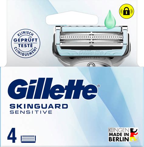 Gillette Rasierklingen SkinGuard Sensitive 4 St dauerhaft günstig