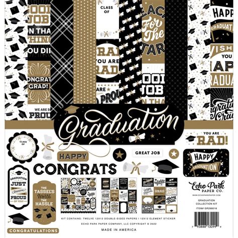 Echo Park Graduation X Inch Collection Kit Gr