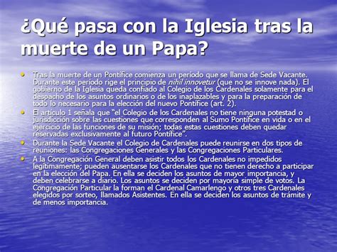 LA ELECCIÓN DE UN NUEVO PONTÍFICE Constitución Apostólica sobre la