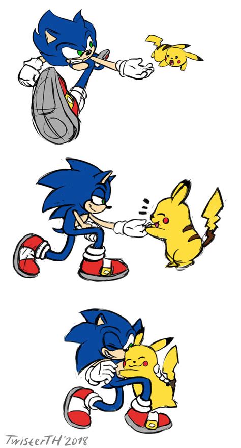 Ssbu Sonic Saves Pikachu By Twisterth On Deviantart