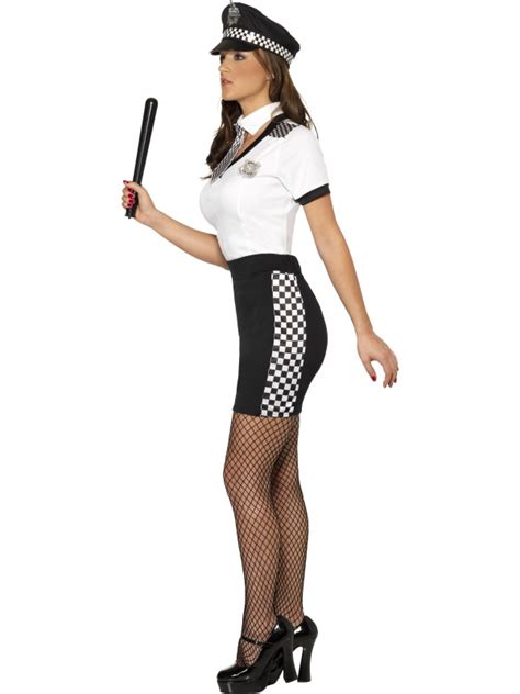 Sexy Police Woman Cop Ladies Fancy Dress Wpc Uniform Costume Uk 8 16