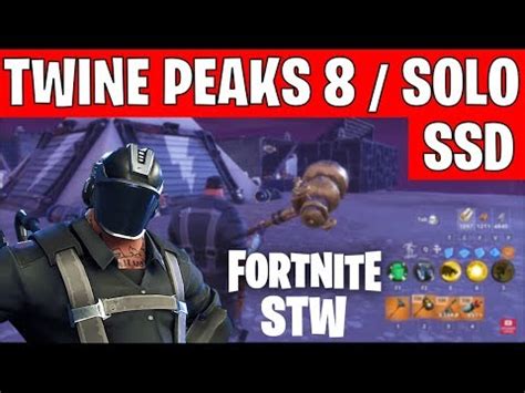 SOLO Defesa De TWINE PEAKS 8 SSD Fortnite SALVE O MUNDO YouTube