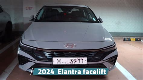 Hyundai Elantra 2024 facelift Avante أول فيديو لهيونداي النترا CN7