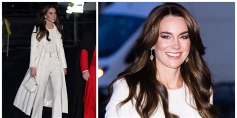 Kate Middleton Wows In All White Look For This Years Christmas Carol