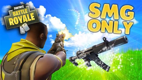 Fortnite Smg Only Challenge Fortnite Battle Royale Youtube