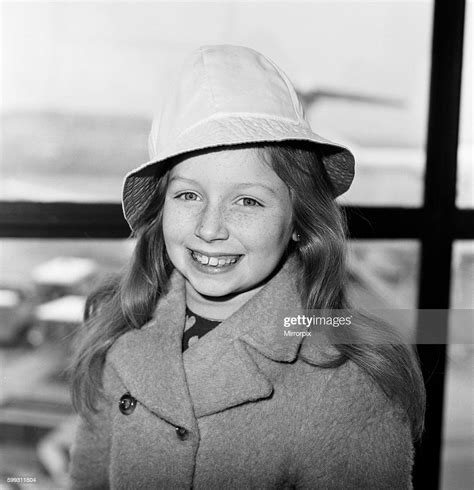 Lena Zavaroni Aged 10 Pictured At London Heathrow Airport To Catch