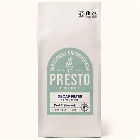 Decaf Filter Coffee Beans 1KG – Presto Coffee Roasters