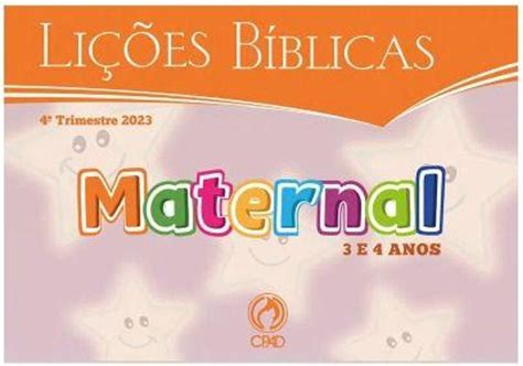 Pasta De Visuais Maternal 4º Trimestre 2023 CPAD Livros de