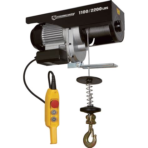 Strongway Electric Cable Hoist — 1100 Lb2200 Lb Capacity