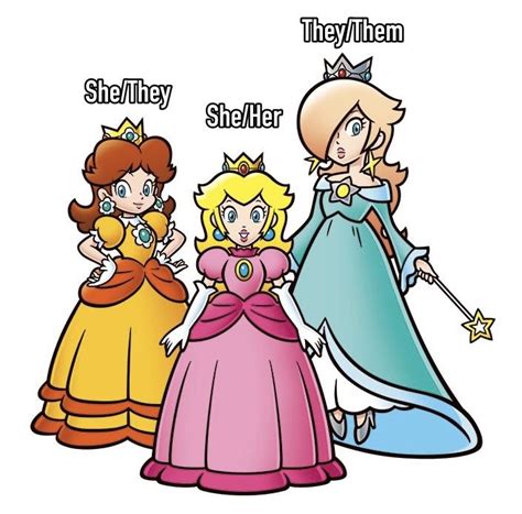 My HC On Their Pronouns Super Mario Art Peach Mario Bros Super