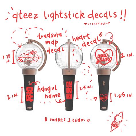 ATEEZ HEART Lightstick Holographic Decal Stickers Etsy