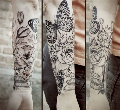 Rose And Butterfly Tattoo By Diana Severinenko Design Of Tattoos