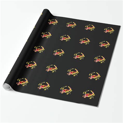 Maryland Flag Crab Wrapping Paper Zazzle