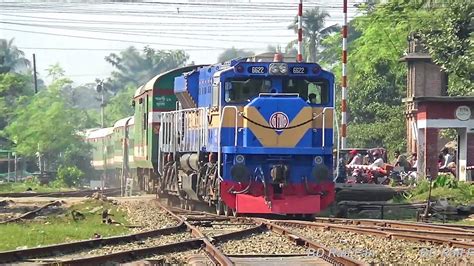 Dhaka Bound Benapole Express Train Entering Jessore Jn For Locomotive