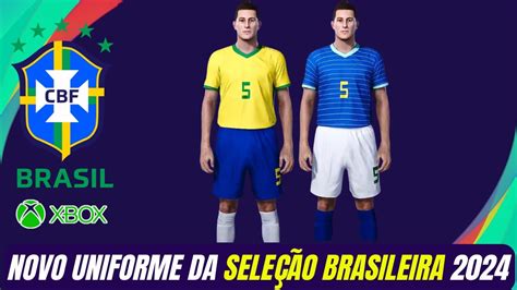 UNIFORME DO BRASIL 2024 PARA COPA AMÉRICA PES 2021 XBOX YouTube