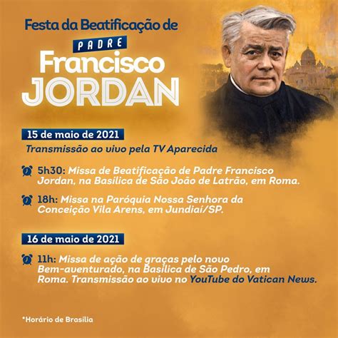 Padre Francisco Jordan será beatificado no dia 15 de maio