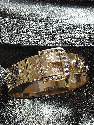 Eye Catching Vintage Excalibur Th Ct Rolled Gold Buckle Bangle