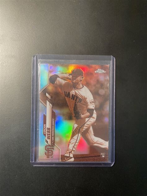 Topps Chrome Sepia Refractor Logan Webb Rc For Sale