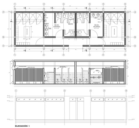 Male And Female Washroom Design With All Detail Of Plan Section And