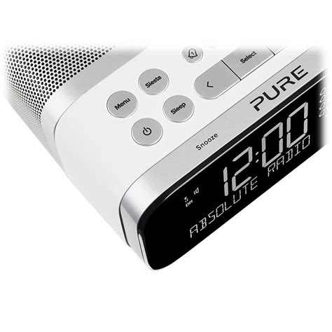 Pure Siesta S6 Polar Premium Dab Fm Alarm Clock Radio With Bluetooth And Crystalvue