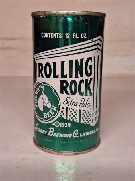 Rolling Rock Beer 12 Oz Flattop Latrobe Pa Sweet Ebay