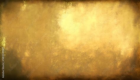 Digital Painting Of Gold Texture Background On The Basis Of Paint