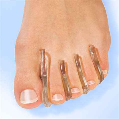 8er Set Zehentrenner Zehenspreizer Hallux Valgus Zehenschutz Silikon