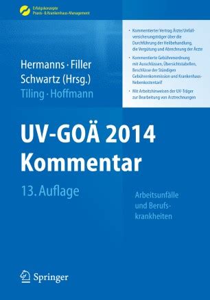 UV GOÄ 2014 Kommentar SpringerLink