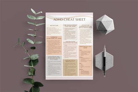 Adhd Cheat Sheet Attention Deficit Hyperactivity Disorder Resources