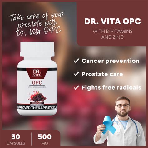 Authentic Dr Vita OPC WITH B VITAMIN AND ZINC 30 CAPSULES X 500 MG