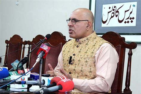 Balochistan Caretaker Information Minister Jan Achakzai Addressing