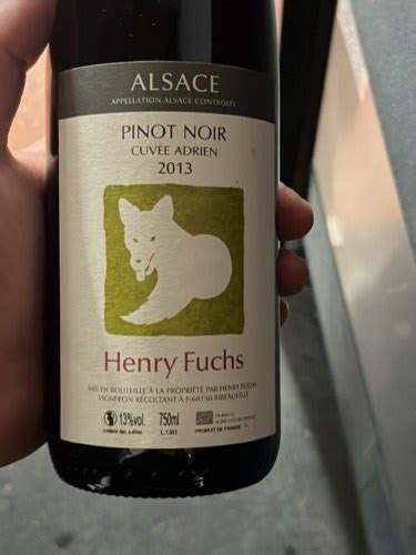 2013 Henry Fuchs Cuvée Adrien Pinot Noir Vivino US